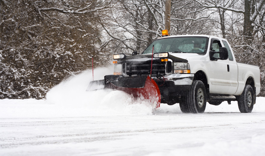 Commercial snow plowing