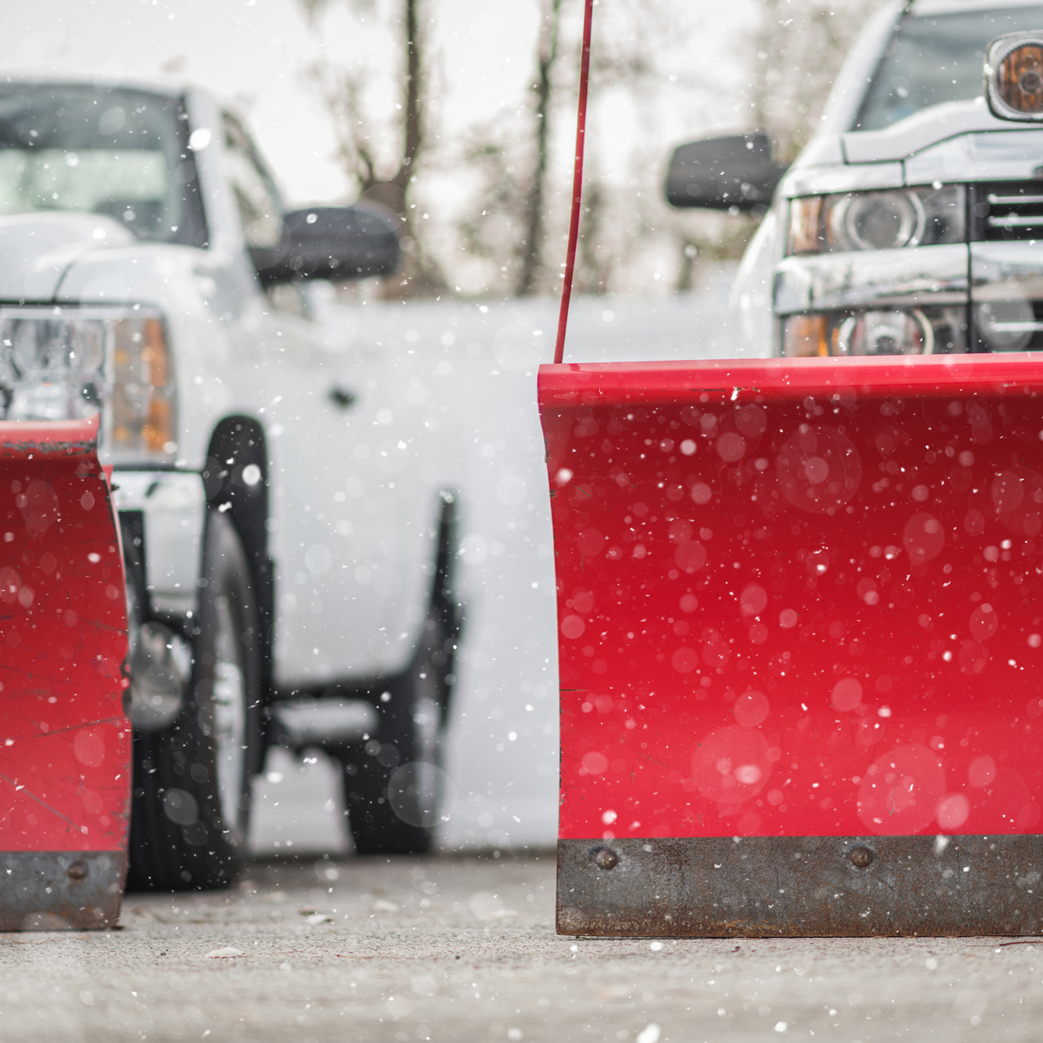 central groundskeeping snow plow trucks